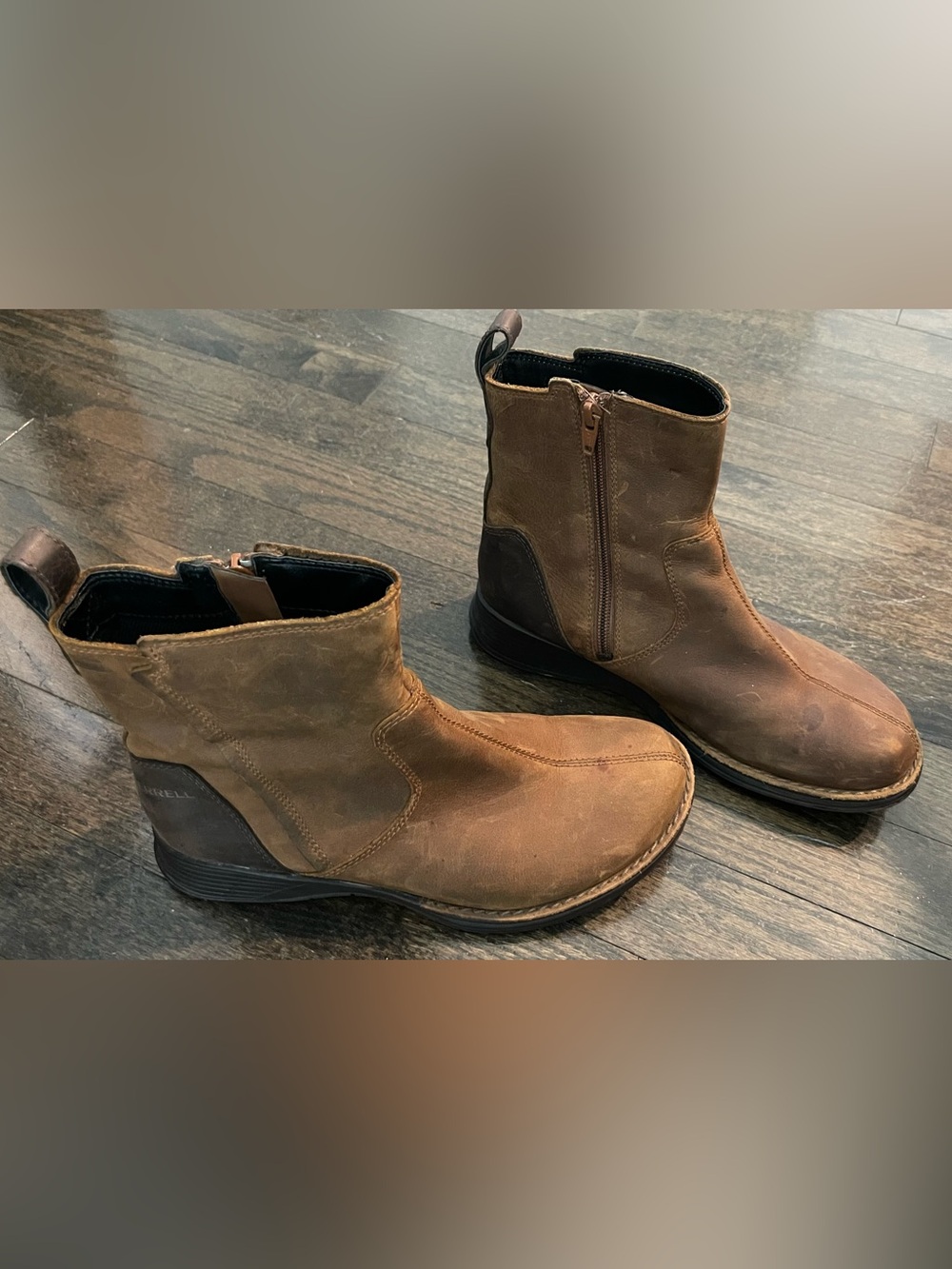 Merrell Travvy Waterproof Brown Leather Ankle Boots – US 6.5